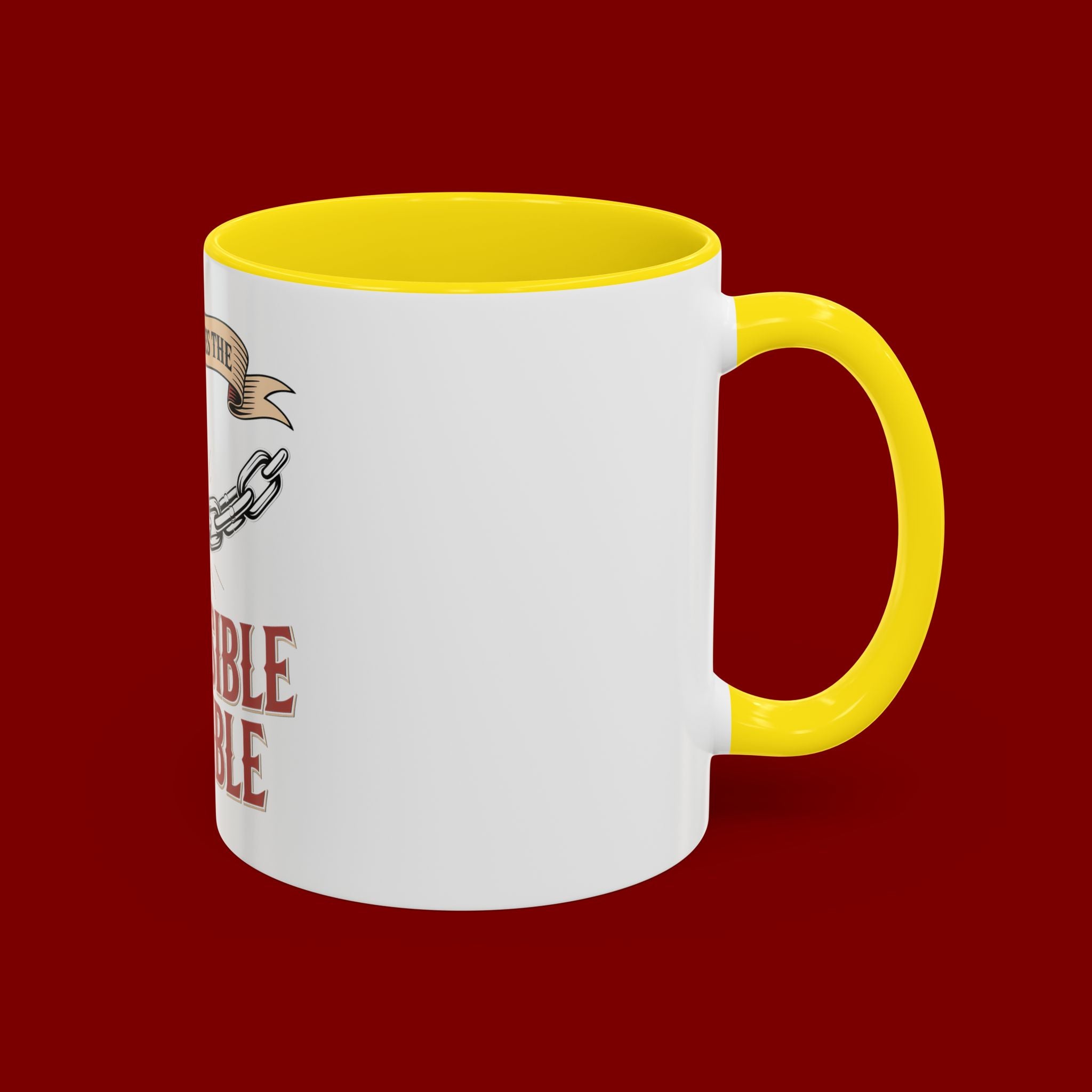 Accent Coffee Mug — "Faith Makes the Impossible Possible" Inspirational Ceramic Mug