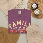 Family Faith Friends T-Shirt — Patriotic American Flag Tee