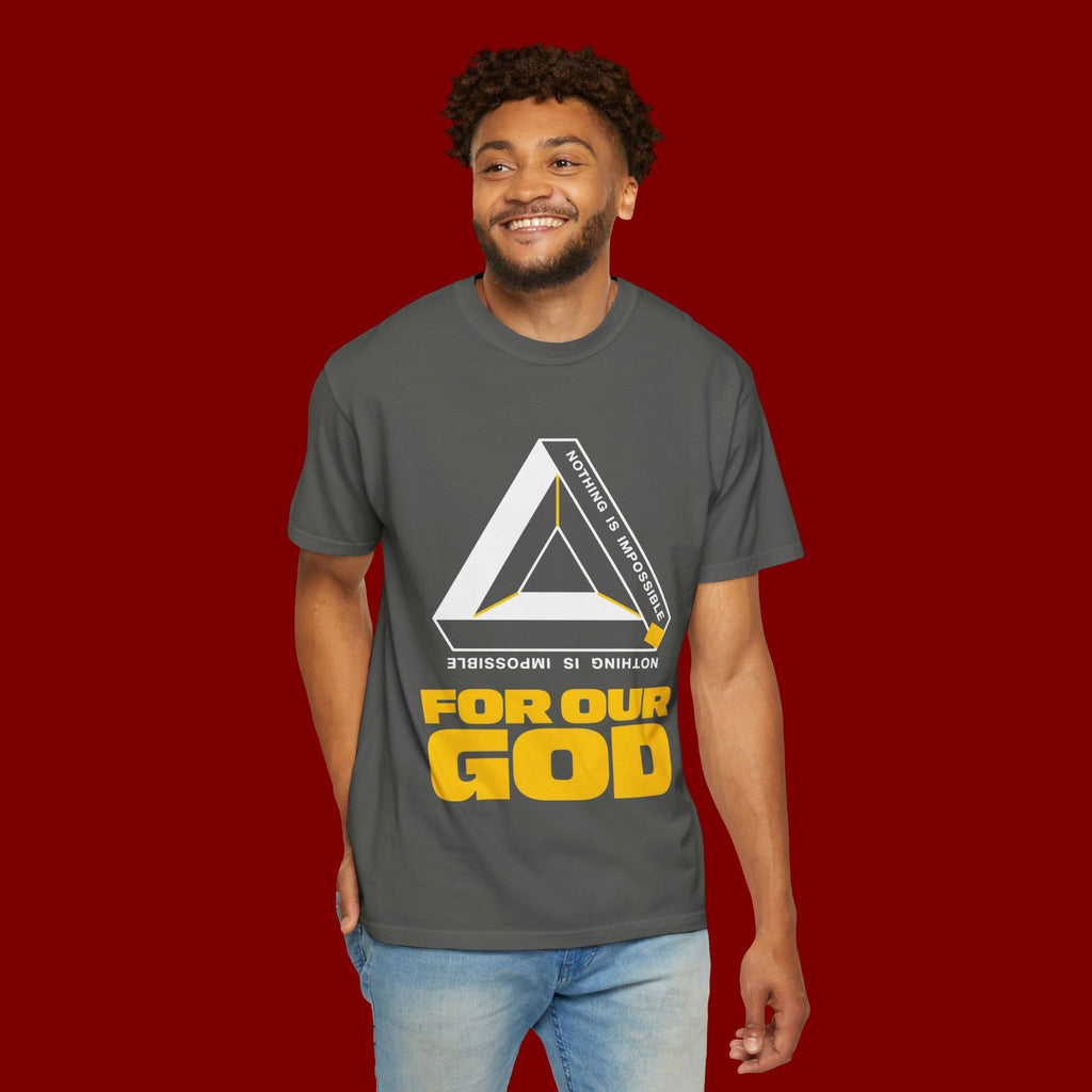 For Our God T‑Shirt — Christian Triangle Graphic Tee