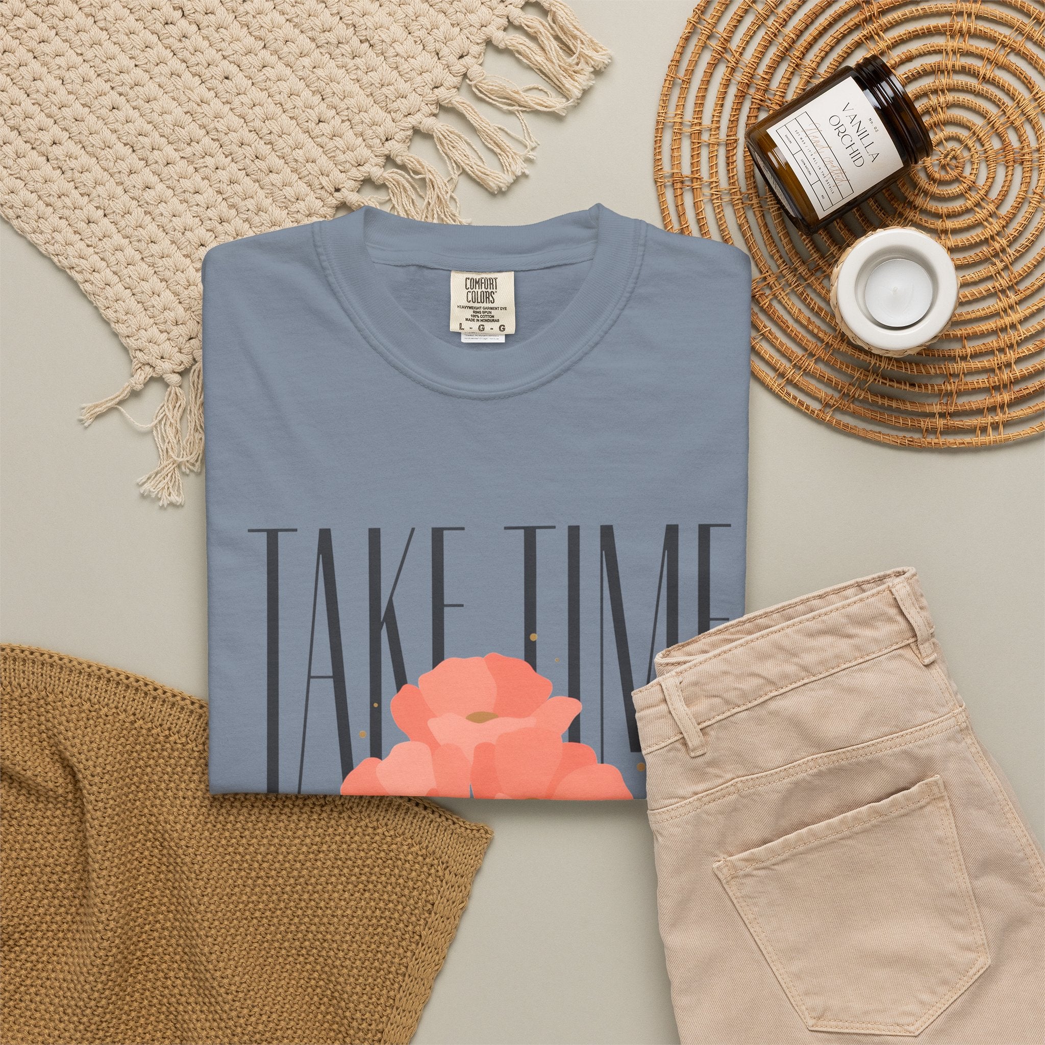 Take Time to Pray Floral T-Shirt — Christian Faith Graphic Tee