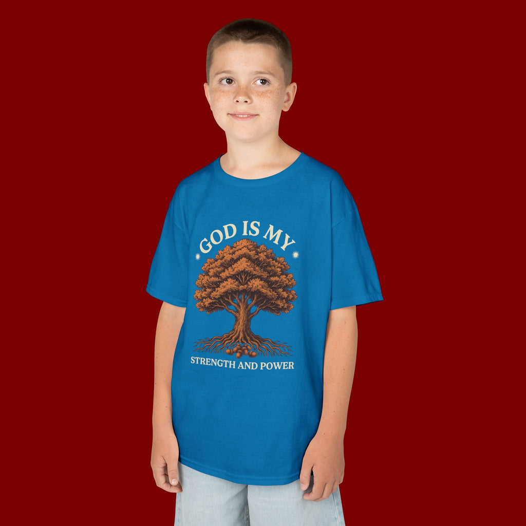 Autumn Oak Tree Kids T‑Shirt — Cozy Fall Nature Tee for Children