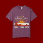 Positive Sunset T-Shirt — "Positive" Mind • Vibes • Life Motivational Tee