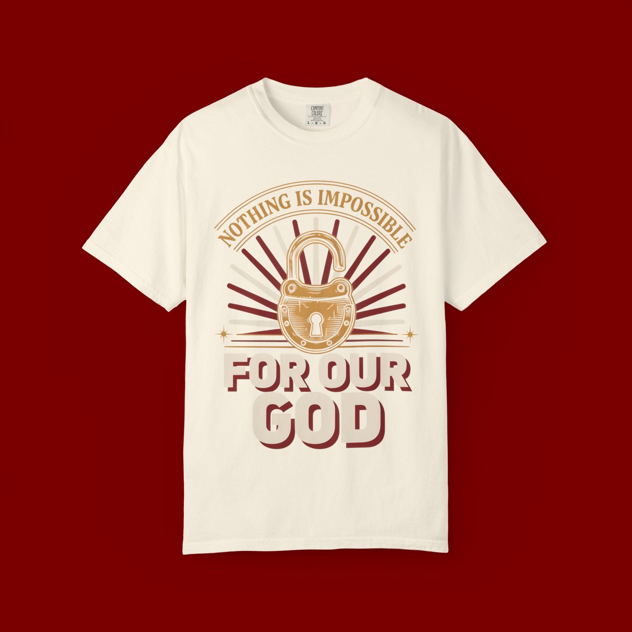 Nothing Is Impossible For Our God T-Shirt — Christian Faith Graphic Tee