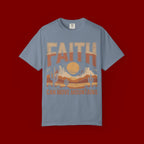 Faith Can Move Mountains T-Shirt — Retro Desert Inspirational Tee
