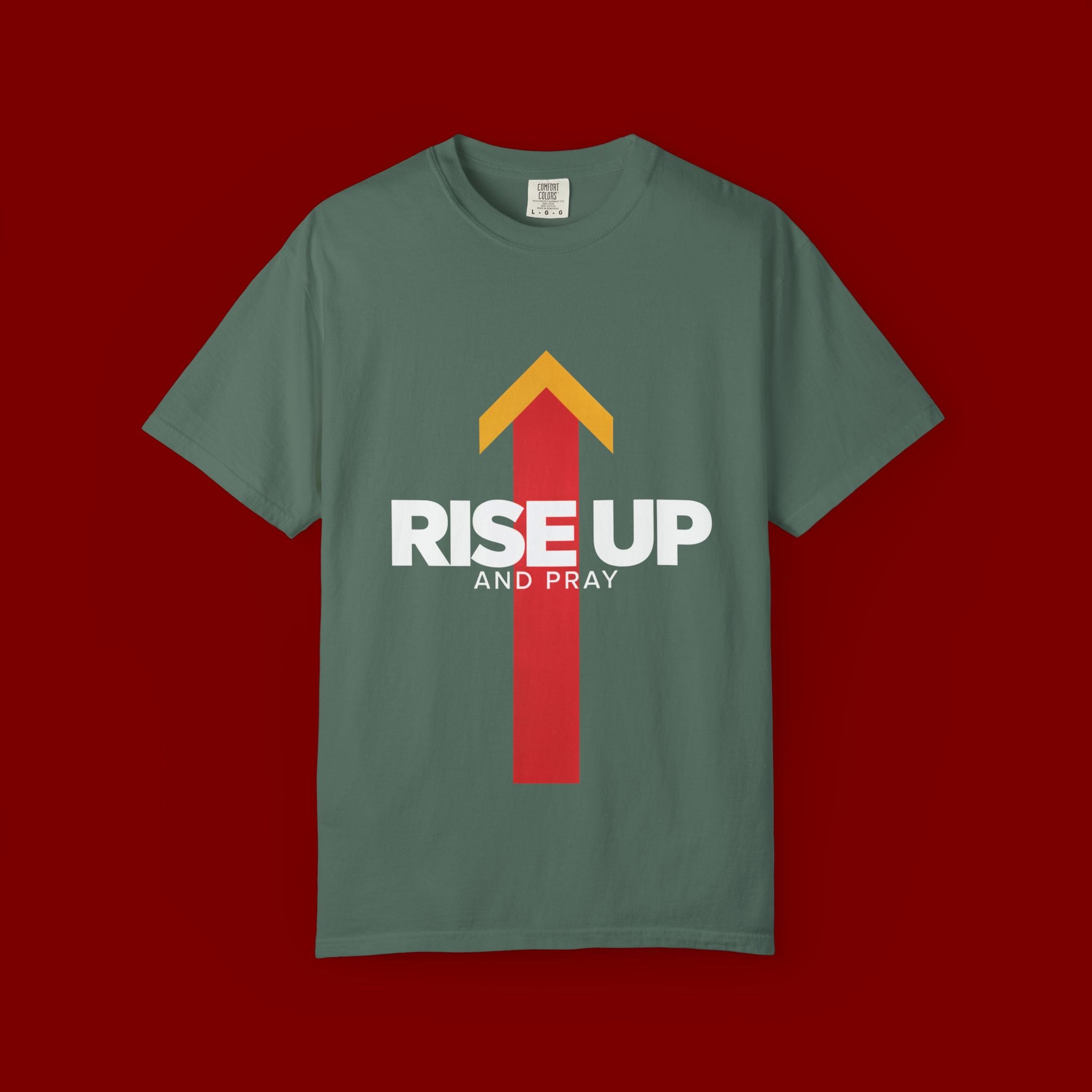 Arrow Up Graphic T-Shirt — Bold Upward Arrow Design