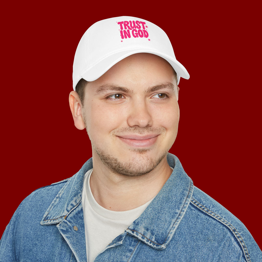 Trust In God Baseball Cap — Faith Hat with “Trust in God with All Your Heart”