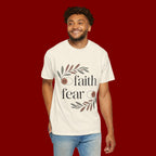 Faith Over Fear T‑Shirt — Inspirational Christian Tee with 'faith' and 'fear' Design