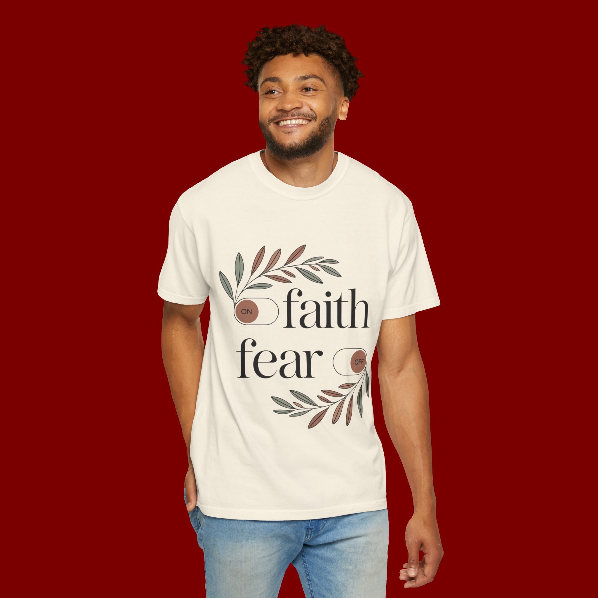 Faith Over Fear T‑Shirt — Inspirational Christian Tee with 'faith' and 'fear' Design