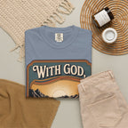 Inspirational Graphic T-Shirt — "With God, Every Hardship Brings Ease"
