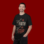 Faith On, Fear Off T-Shirt — Inspirational Christian Graphic Tee
