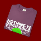 Nothing Is Impossible Christian T-Shirt — 'For Our God' Space Graphic
