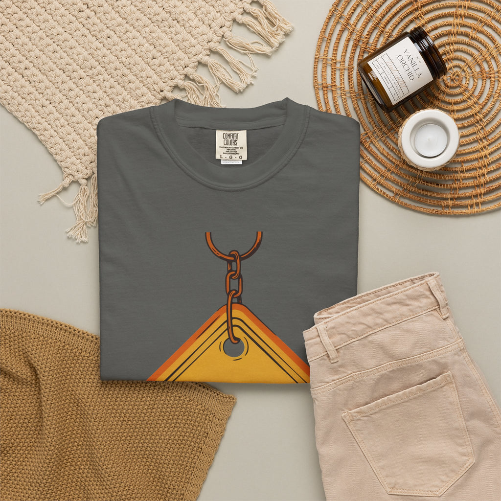 Funny Road Sign T-Shirt — "All Trash No Trailer" Graphic Tee