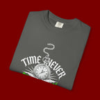 Time Never Comes Again T-Shirt — Vintage Pocket Watch Graphic Tee