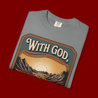 Inspirational Graphic T-Shirt — "With God, Every Hardship Brings Ease"