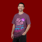 Faith T-Shirt — "My Faith in God Is Solid" Retro Graphic Tee