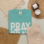 Prayer T-Shirt — "Pray On It, Pray Over It, Pray Through It" Christian Tee