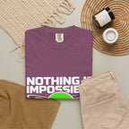 Nothing Is Impossible Christian T-Shirt — 'For Our God' Space Graphic