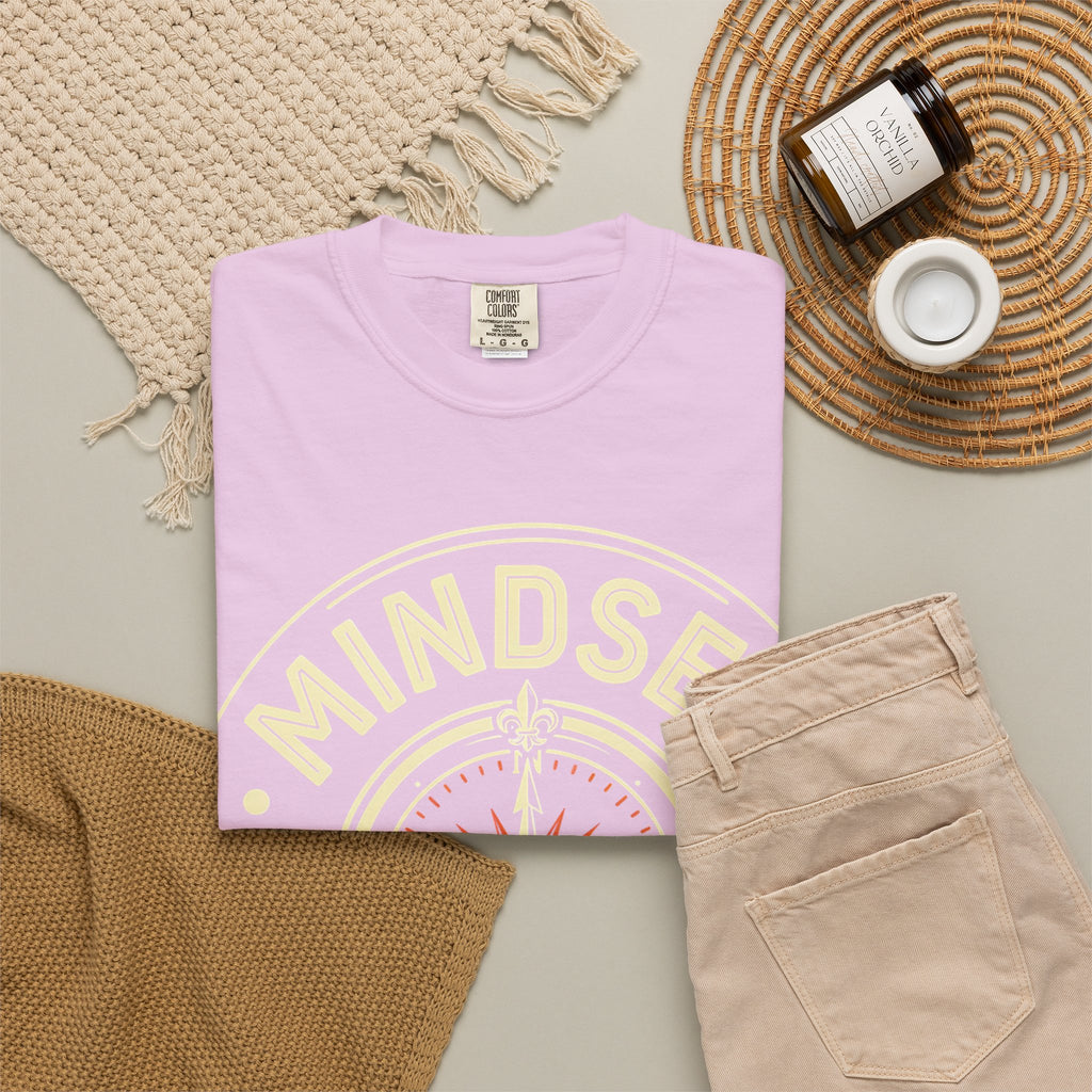 Mindset Over Everything T-Shirt — Positive Vibes Compass Graphic Tee