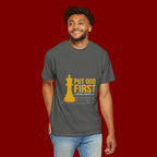 Put God First Chess King T-Shirt — Christian Faith Graphic Tee