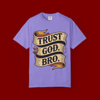 Trust God, Bro T-Shirt — Retro Ribbon Faith Tee