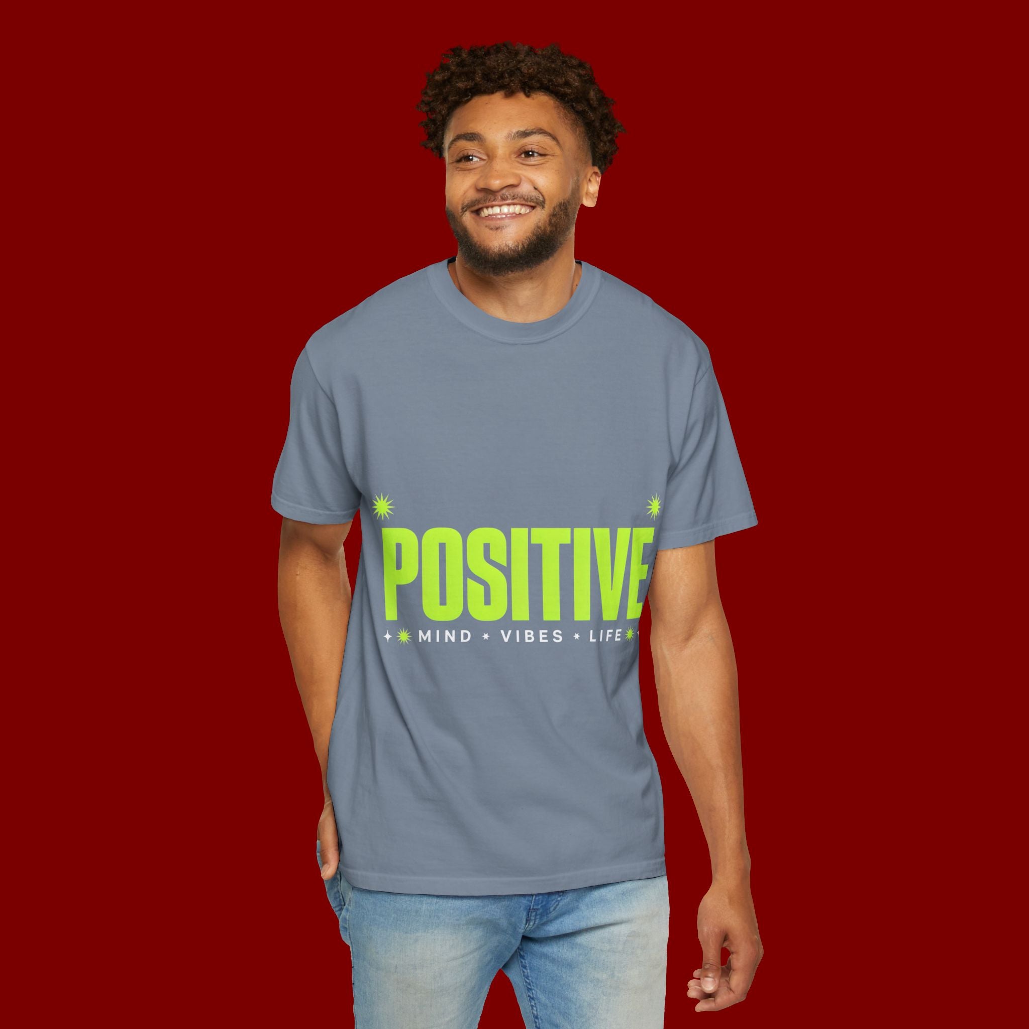 Positive Mind Vibes T-Shirt — Graphic Motivational Tee