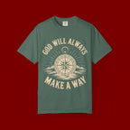 God Will Always Make A Way T-Shirt — Compass Christian Faith Graphic Tee