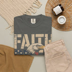 Faith Over Fear T-Shirt — Patriotic Eagle Graphic Tee