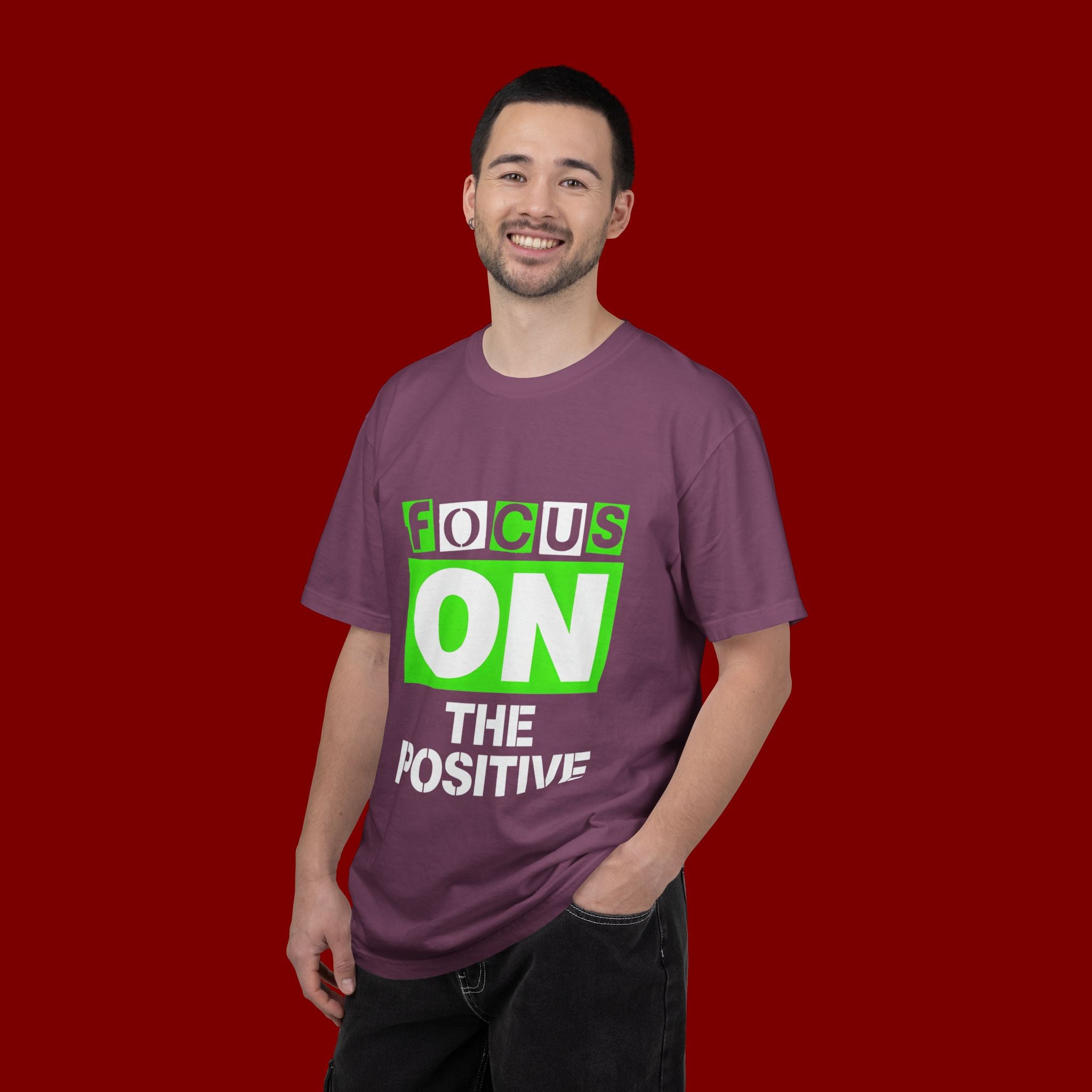 Focus On The Positive T-Shirt — Motivational Graphic Tee