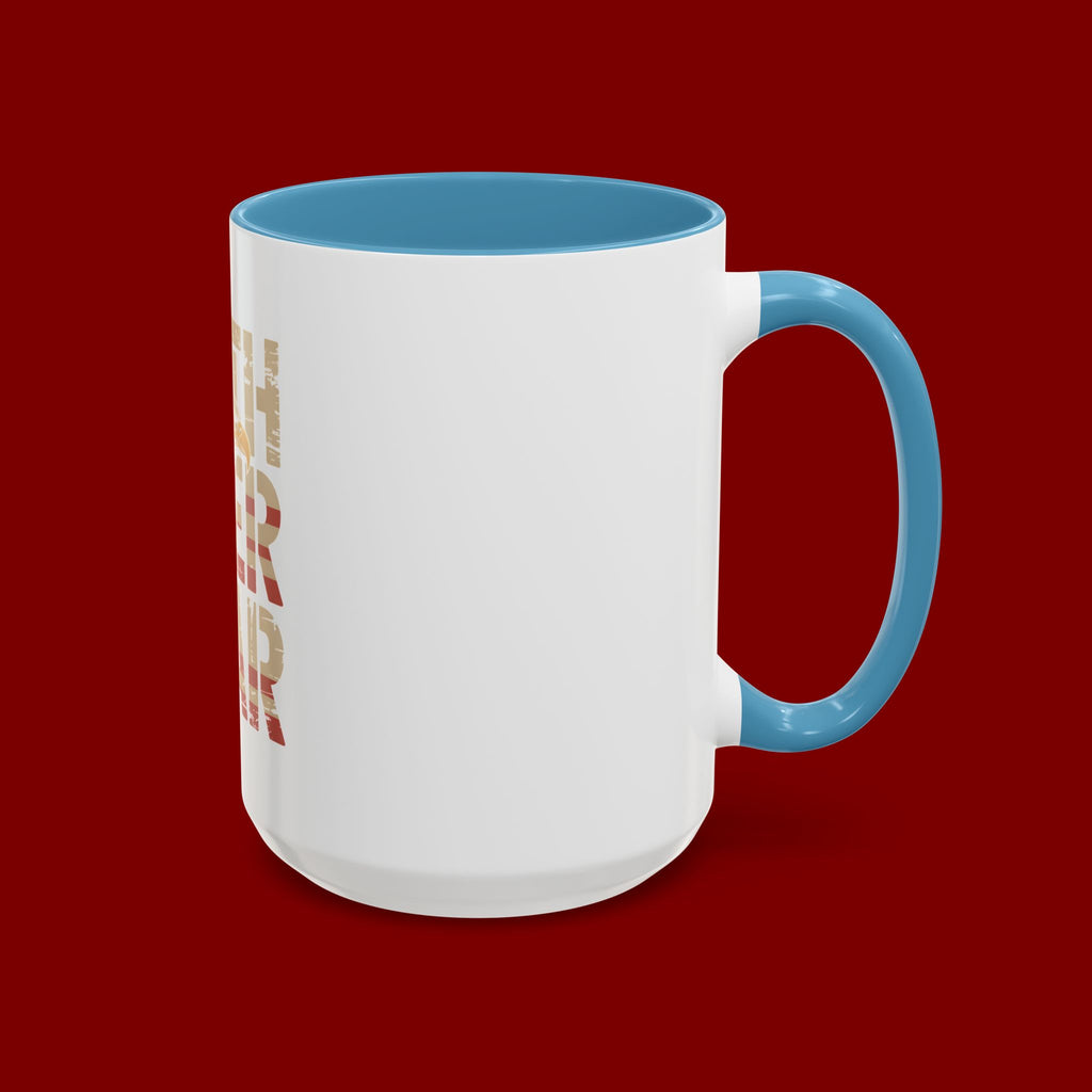 Faith Over Fear Mug — Patriotic Eagle Coffee Cup (11/15oz)