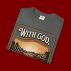 Inspirational Graphic T-Shirt — "With God, Every Hardship Brings Ease"