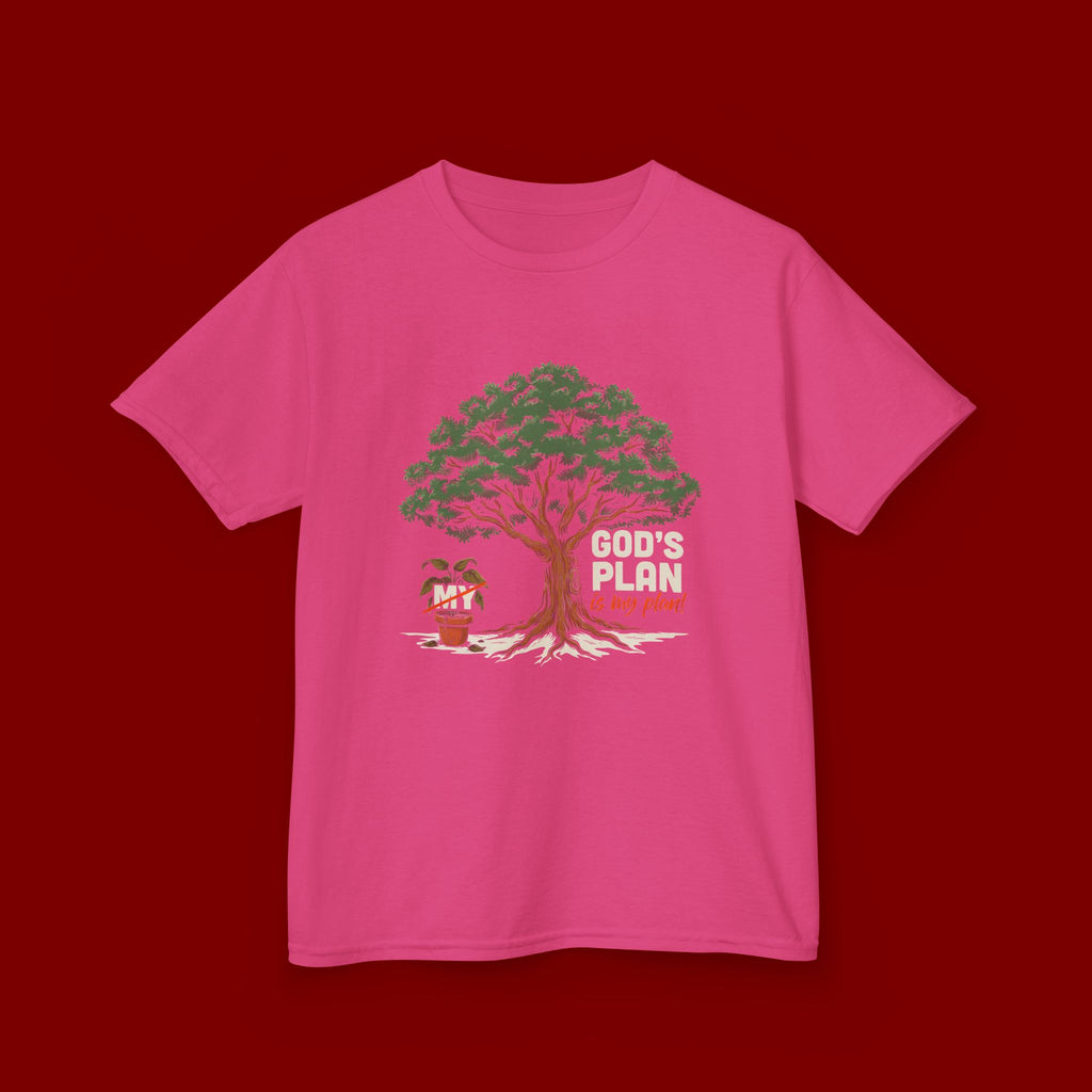 Kids Tee — Cute Tree & Plant Pot Illustration (“Grow Big, Little One”)