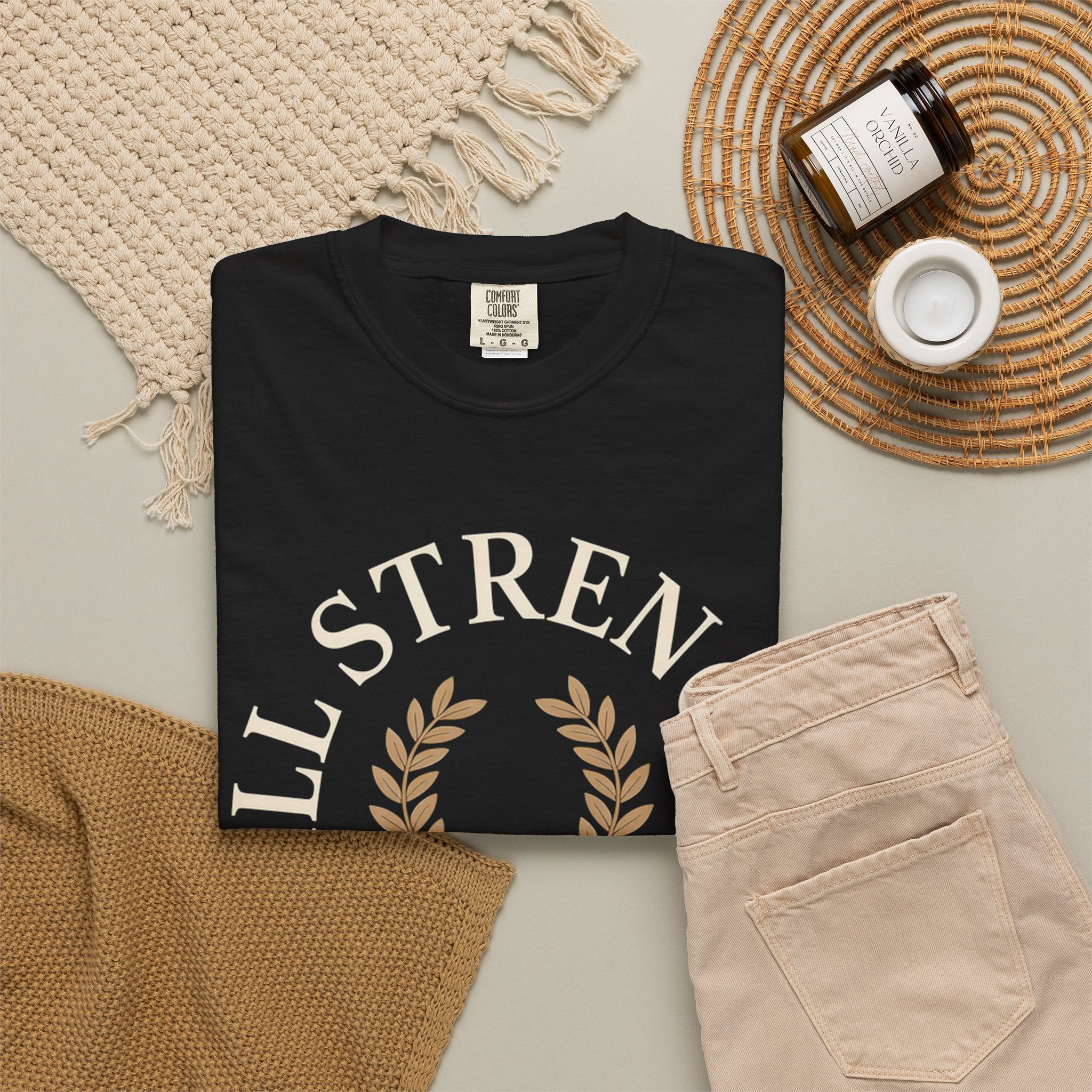 All Strength Comes From God T-Shirt — Christian Faith Tee