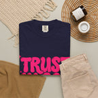 Trust in God T-Shirt — Retro Pink Faith Graphic Tee