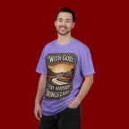 Inspirational Graphic T-Shirt — "With God, Every Hardship Brings Ease"