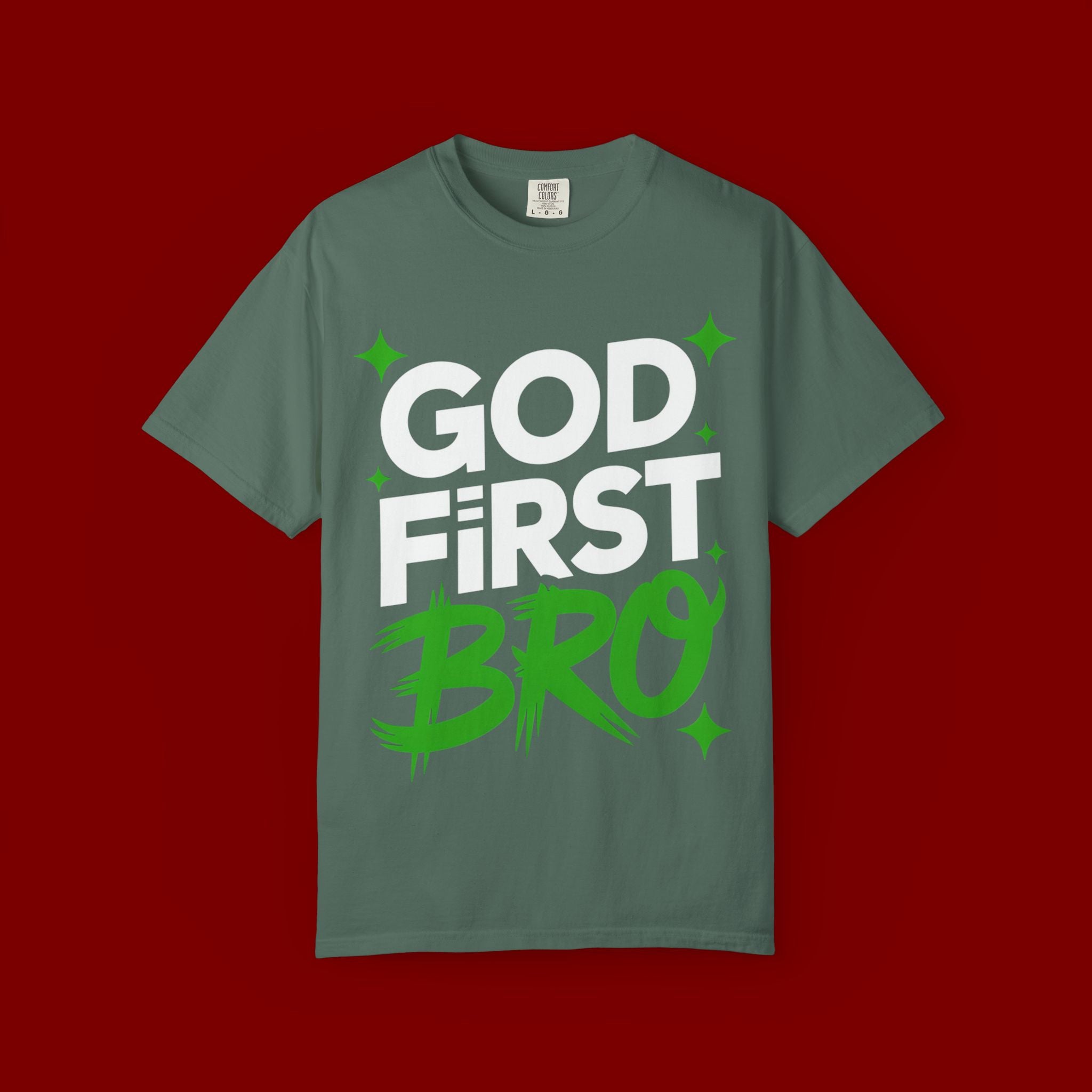 God First Bro T-Shirt — Faith Graphic Tee for Guys