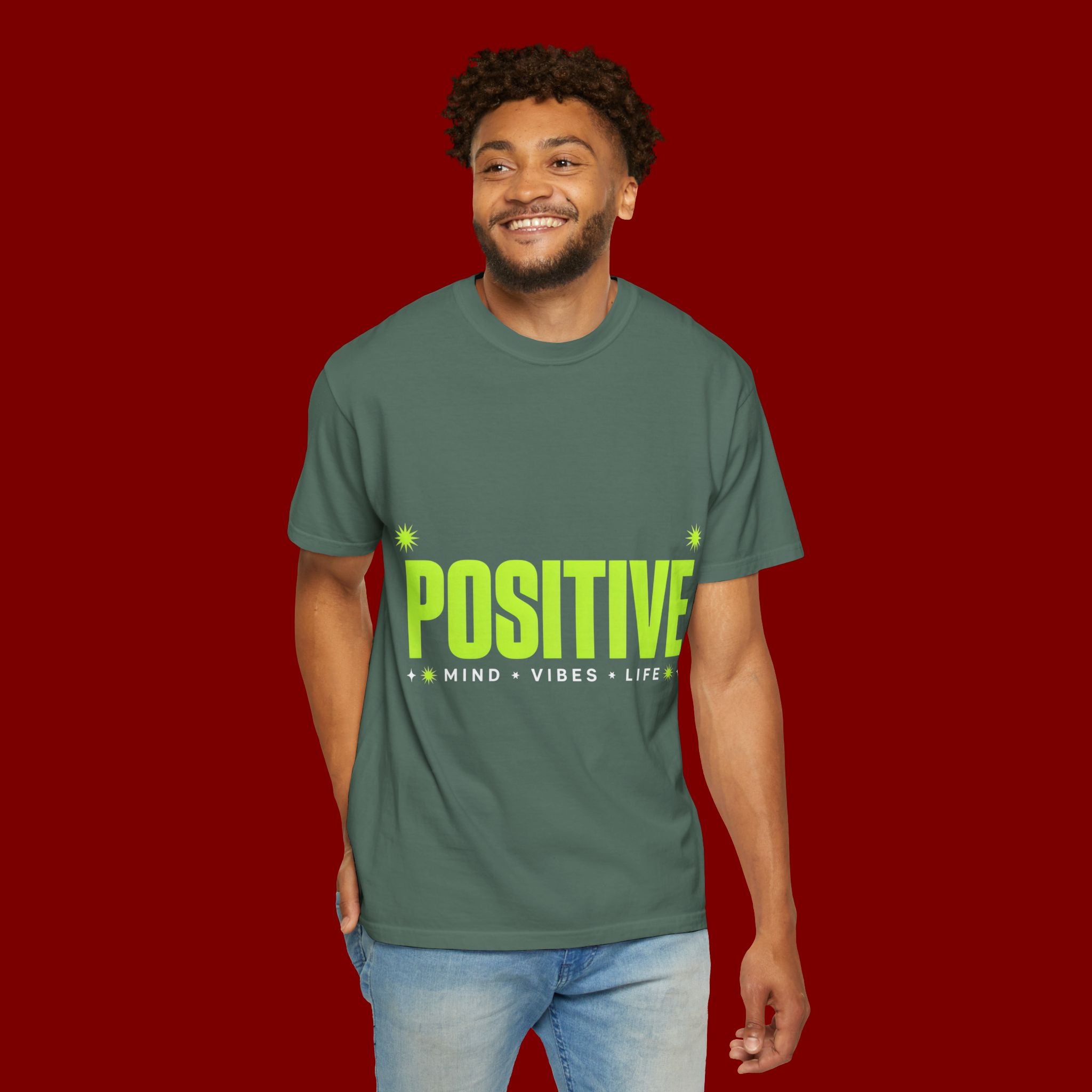 Positive Mind Vibes T-Shirt — Graphic Motivational Tee