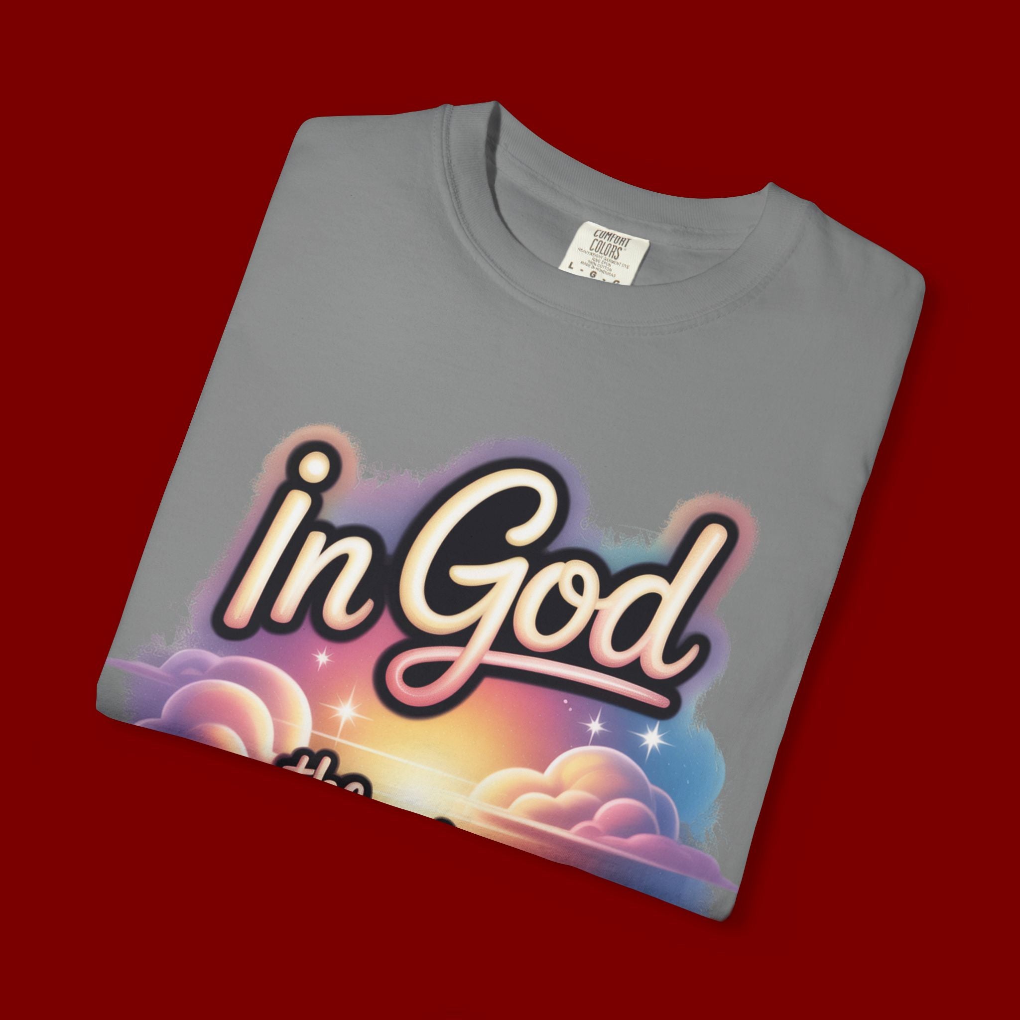 T-Shirt — “In God the Heart Finds Peace” Religious Faith Tee