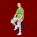 Kids Tee – "Pray & Never Give Up" Inspirational Plant Graphic