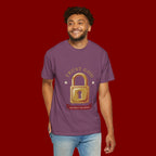 Trust God Padlock T-Shirt — "No Matter What" Christian Faith Tee
