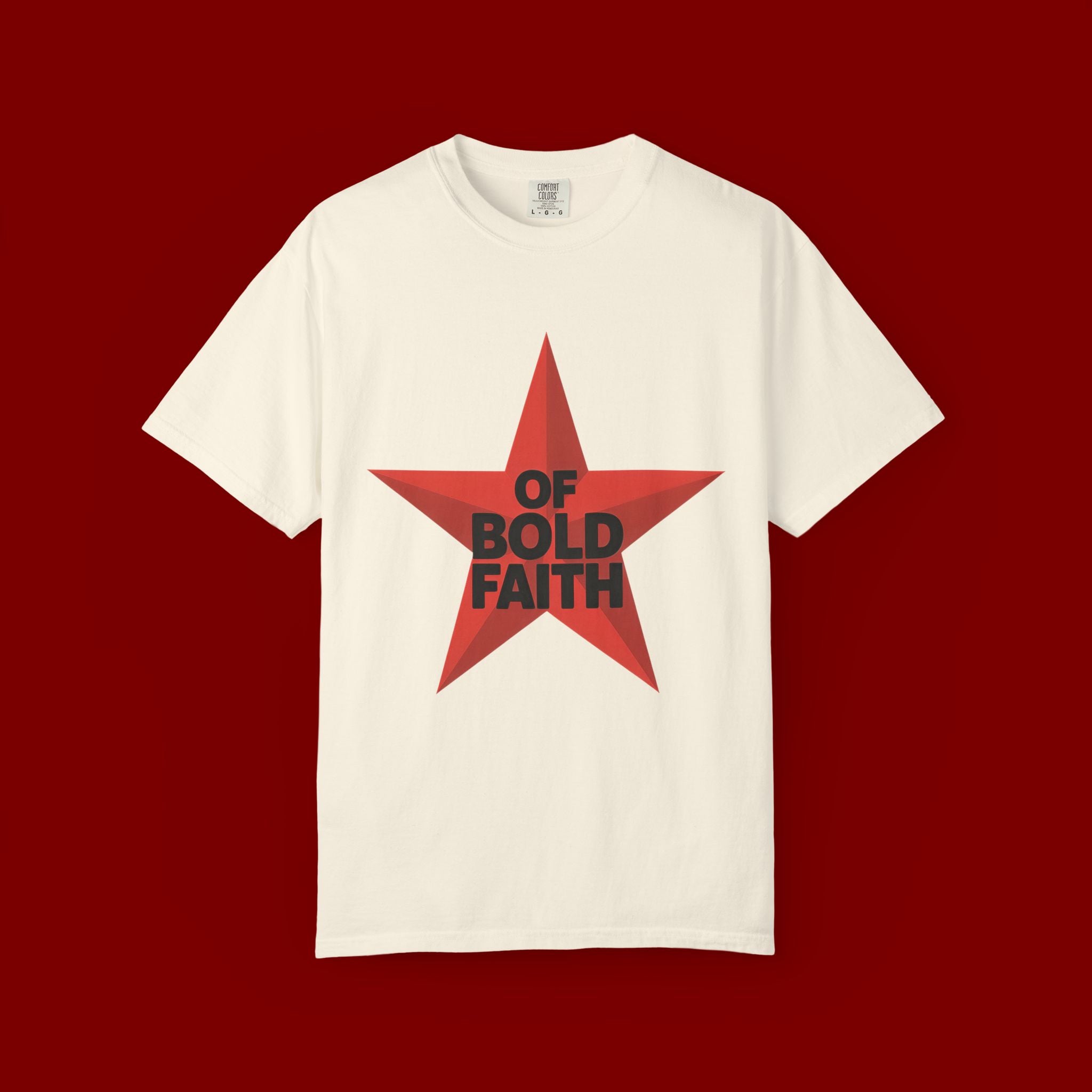 Bold Faith Star T-Shirt — "Of Bold Faith" Graphic Tee