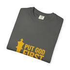 Put God First Chess King T-Shirt — Christian Faith Graphic Tee