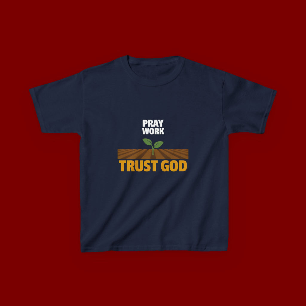 Kids Tee — "Trust God" Sprout Graphic