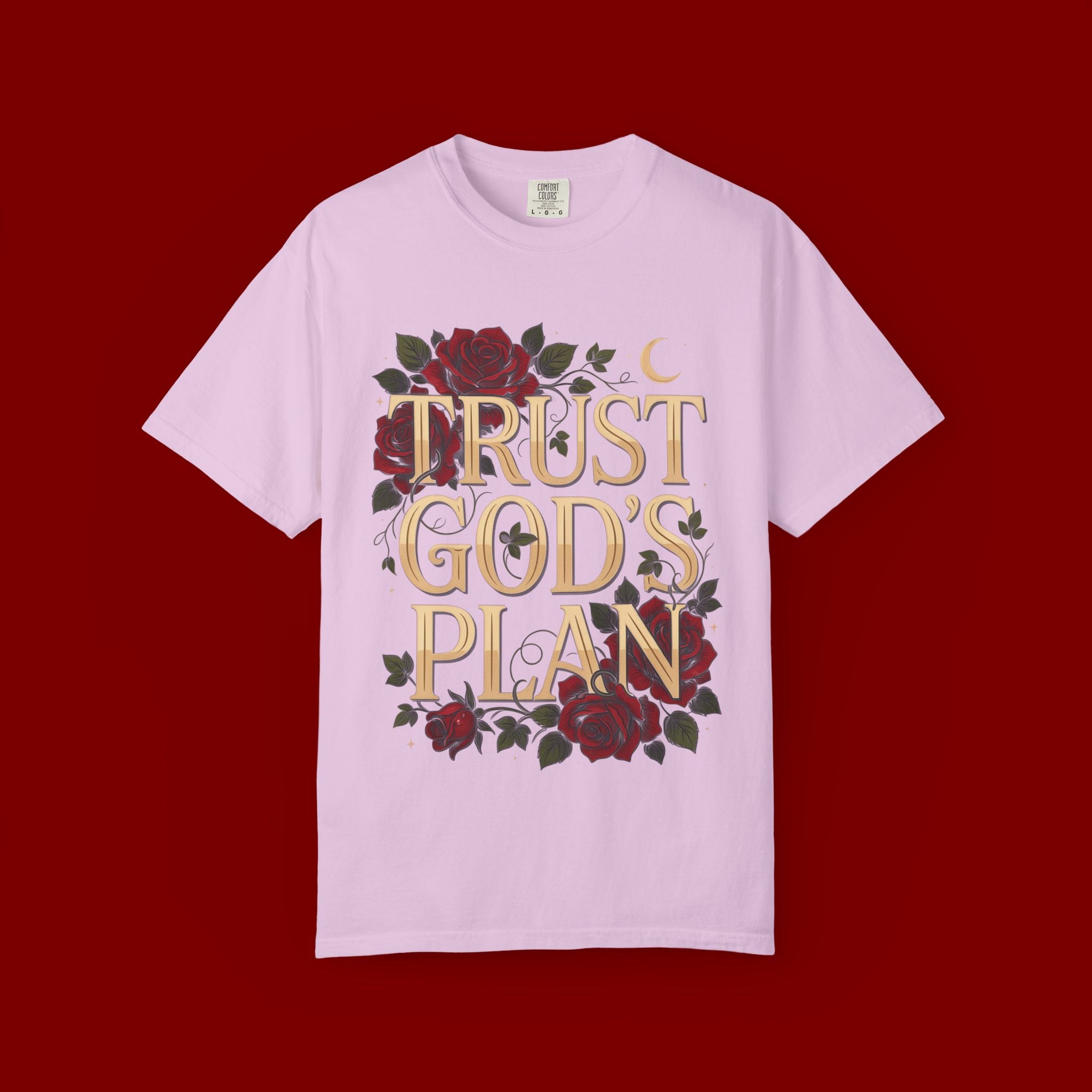 Trust God's Plan Floral T-Shirt — Inspirational Christian Tee