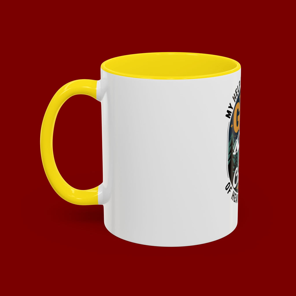 Christian Coffee Mug — “My Help Is Only From God The Creator” Accent Mug
