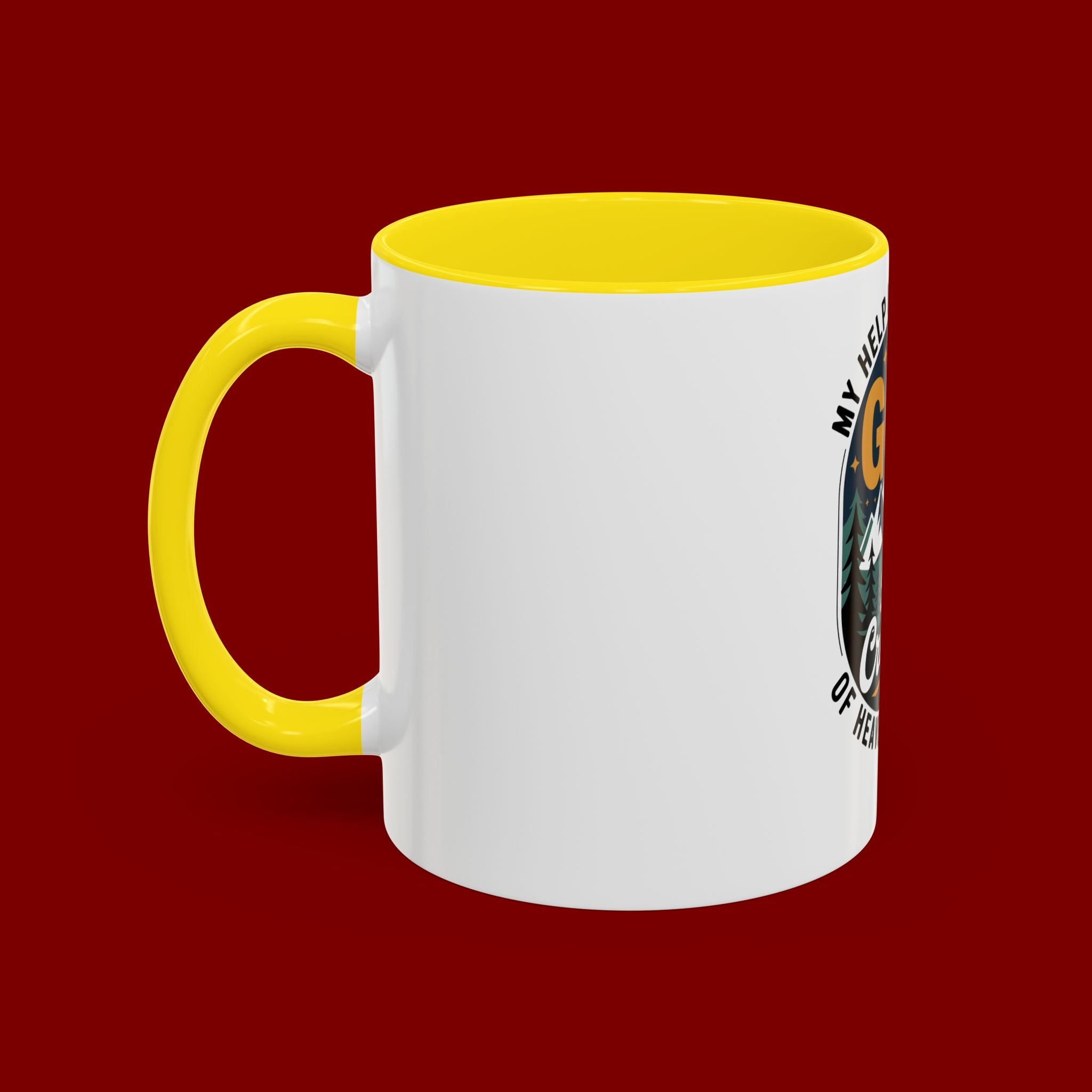 Christian Coffee Mug — “My Help Is Only From God The Creator” Accent Mug