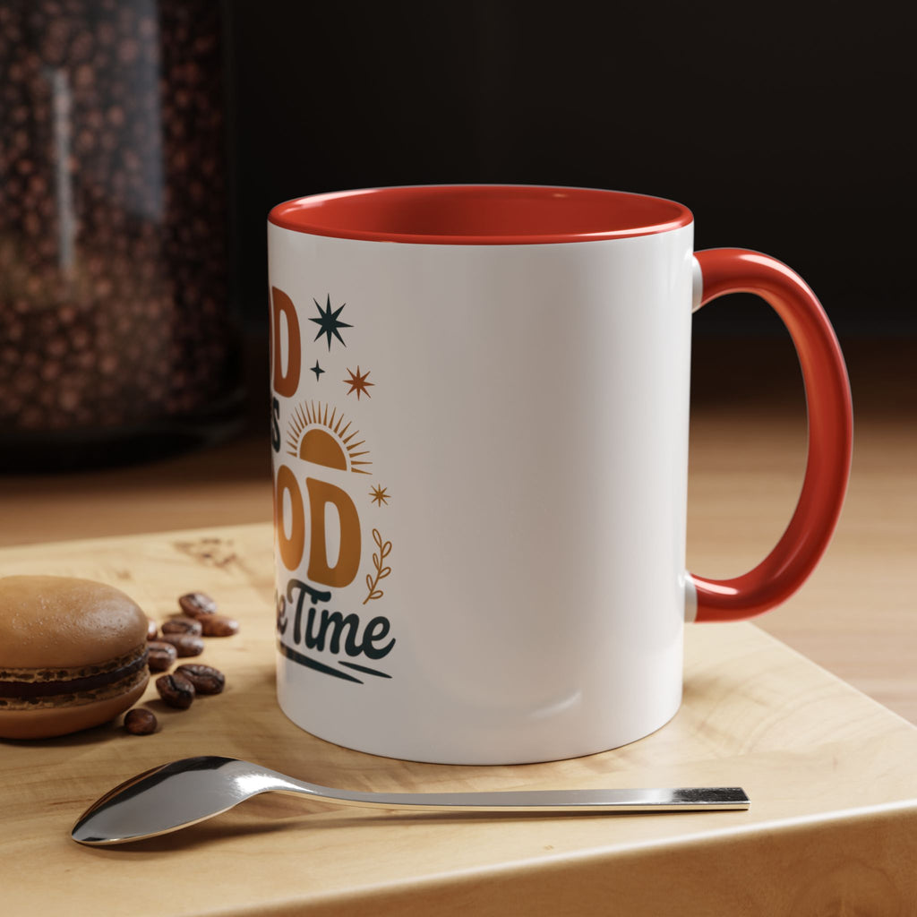 Praise the Lord Coffee Mug – Retro Christian Faith Accent Mug (11/15oz)