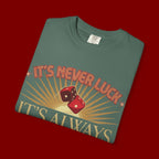 "It's Never Luck, It's Always God" Christian Graphic T-Shirt