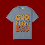 God First Bro T-Shirt — Retro Christian Faith Tee
