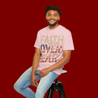 Faith Over Fear T-Shirt — Patriotic Eagle Graphic Tee