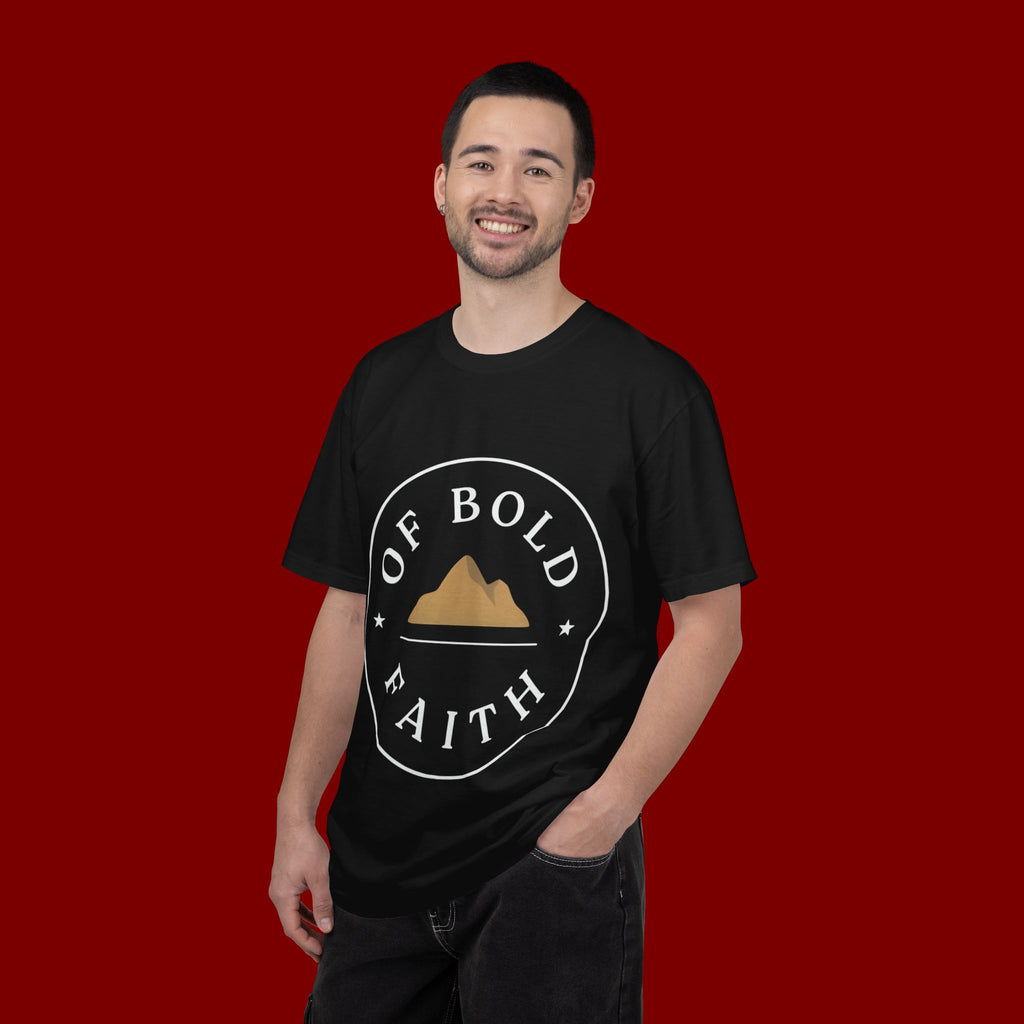 Of Bold Faith T-Shirt — Christian Mountain Faith Tee